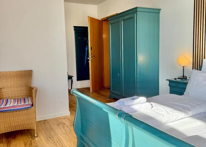 Rum i privatbostad Gaestehaus Weserblick Am Weser-sandstrand