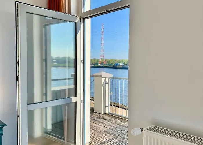 Gaestehaus Weserblick Am Weser-sandstrand Rum i privatbostad *